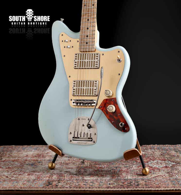 Waterslide Guitars Offset - Dual Foils - 2025 - Faded Sonic Blue. NEW, (Authorized Dealer) image 1