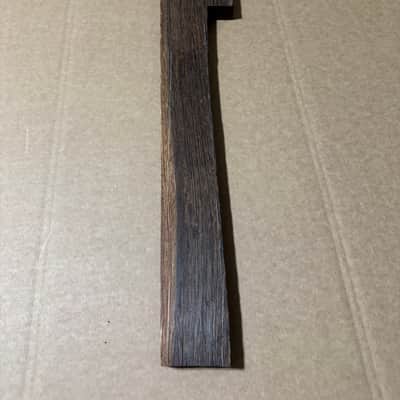 NOS 1970s Wenge Guitar Neck Blank - Pre-Shaped with Headstock & Tuning Holes Kurokumo Japan 27 7/8” x 4 1/4” x 1 1/16” image 1