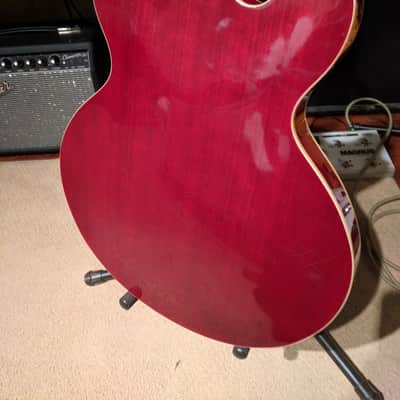 Samick Artist Series - SAN-450 - 335 copy - Lefty conversion 90s red image 6