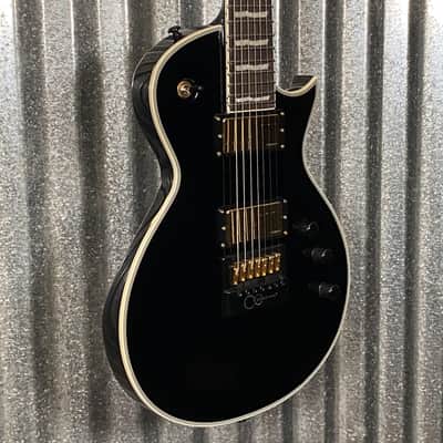 ESP LTD EC-1007B Evertune Baritone 7 String Black Guitar #2422 Used image 4