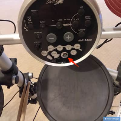 SoundX SMI-1458 Electronic Drums  Black image 5