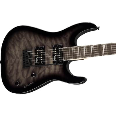 Jackson Jackson JS Series Dinky JS20 DKQ 2PT Electric Guitar, Amaranth Fingerboard, Transparent Black Burst image 4