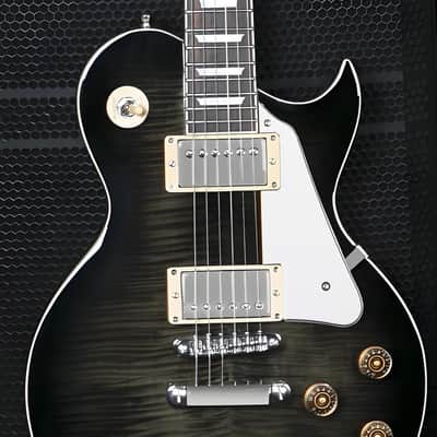 Electric Guitar Pickguard for Les Paul Modern Style with Chrome Bracket, White 3Ply image 5