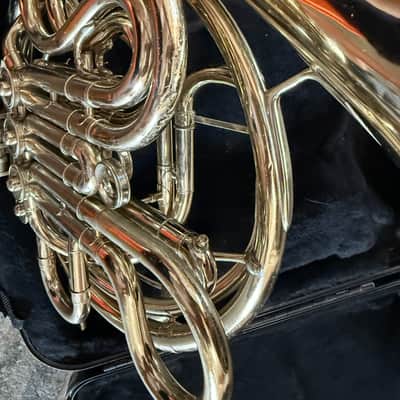 C. G. Conn 8D Silver Double French horn. Made in USA image 5
