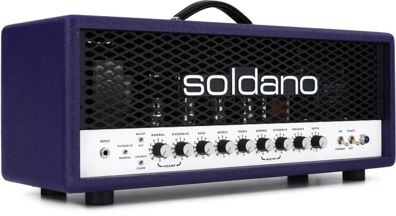 Soldano SLO-100 Super Lead Overdrive 100-watt Tube Head - Purple Tolex with Metal Grille image 1