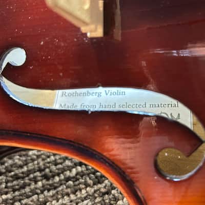 4/4 Adult Violin Rothenberg copy of 1732 Stradivarius around 2010 - Original finish image 12