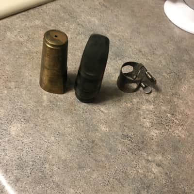VINTAGE CONN STANDARD STEELAY 5 TIP RARE ALTO USA SAXOPHONE MOUTHPIECE NEAR MINT FINE HARD RUBBER OVERALL NICEST I'VE SEEN CAP AND LIG FREE SHIP image 3