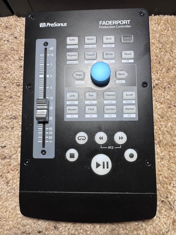 PreSonus FaderPort V2 USB DAW Transport Controller with Motorized Fader 2018 - Present - Black image 1