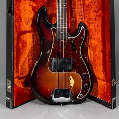 1961 Fender Precision Bass Sunburst w/ Rosewood Fingerboard image 1