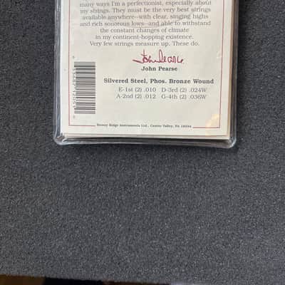 John Pearse Strings Mandolin set # 2050L Phosphor Bronze Wound Light gauge image 2