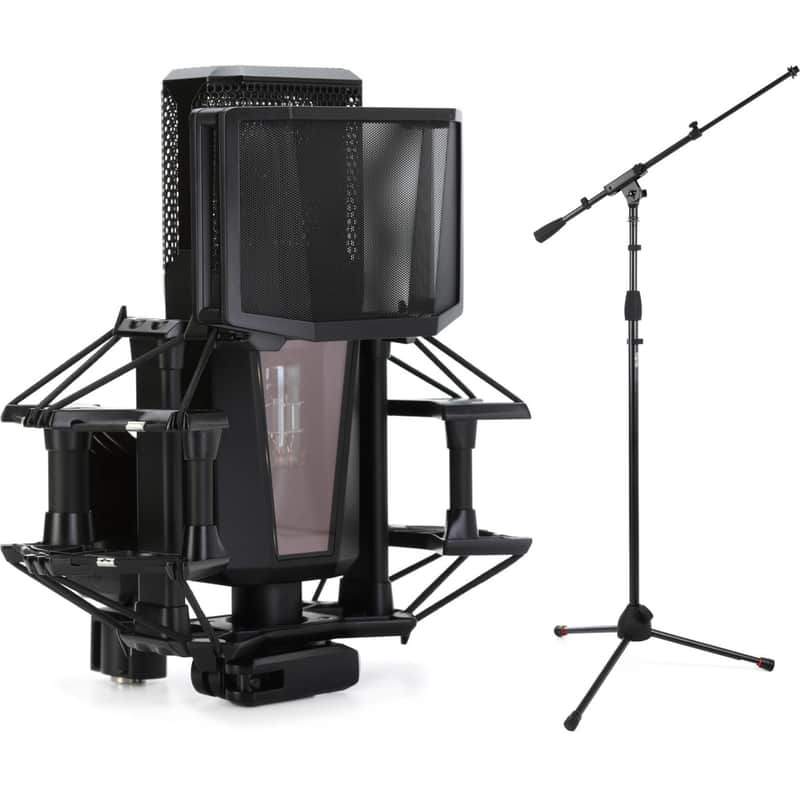 Lewitt Pure Tube Studio Tube Condenser Microphone Set and Mic Stand image 1