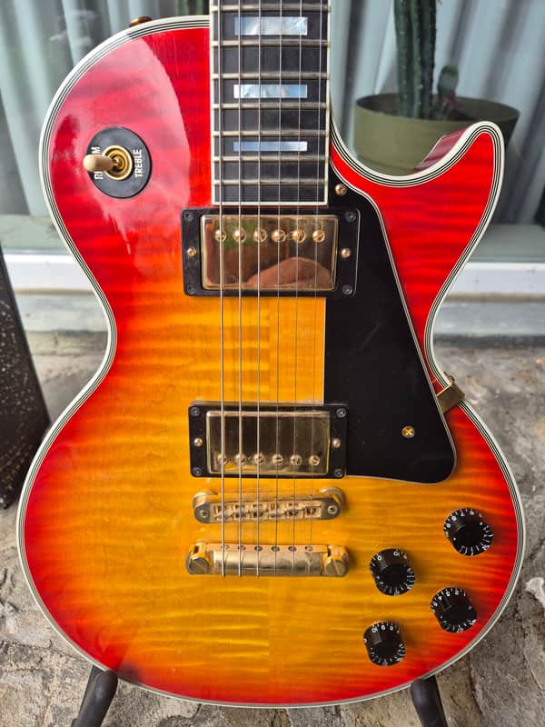 Gibson Custom Shop Les Paul Custom Figured Heritage Cherry image 1