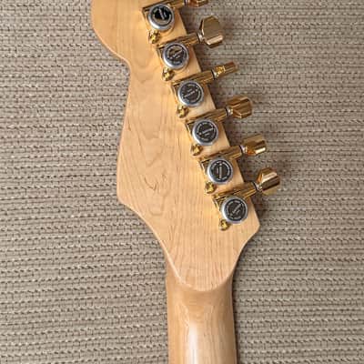 Xtra Guitars Prototype YS 01 S-Style Pearloid Electric Guitar - Obsidian, Gotoh image 9