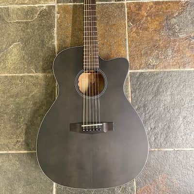 Cort Core OC Spruce All Solid Electro Open Pore Trans Black image 1