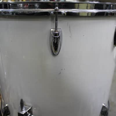 Yamaha 9000 Series Drum Set 13/14/15/18/24 1970s White image 8