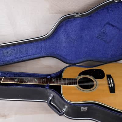 Suzuki Three S W-300 Acoustic Guitar MIJ 1977 Natural D-35 Style Vintage Japan w/ Hard Case image 2