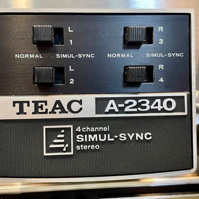 TEAC A-2340 1/4" 4-Track Reel to Reel Tape Recorder 1970s - Silver image 5