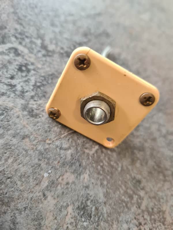 Gibson Les Paul jack socket, plate & screws Switchcraft 1960s 1970s image 1