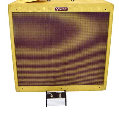 2007 Fender Blues DeVille 410 Reissue 60-Watt 4x10" Combo Guitar Amp, Tweed w/ Footswitch image 1