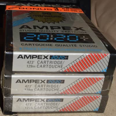 Ampex 20/20 Studio Quality Cartridge 90 Minutes Sealed (X3) image 2