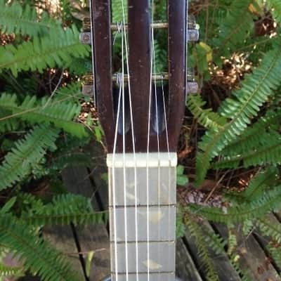 Collegiate Santacilla Parlor Guitar 1920's-1930's image 4