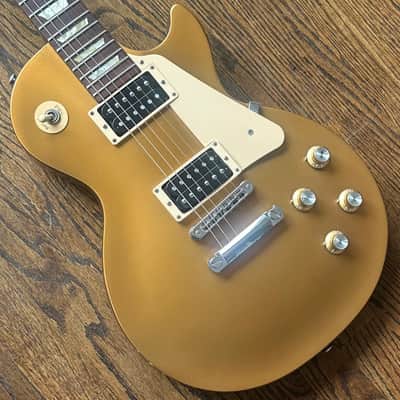 2012 Gibson Les Paul Studio ‘50s Tribute with Humbuckers - Satin Gold Top Dark Back w/ OHSC image 3