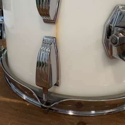 Ludwig 8x12" Vistalite Tom - Solid White, REPAIRED image 7