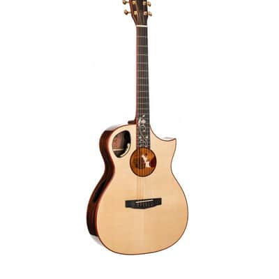 Cort ROSELYN Masterpiece Series Roselyn Redux OM Cutaway Body 5pcs Mahogany & Walnut Neck 6-String Acoustic-Electric Guitar w/Hard Case image 1