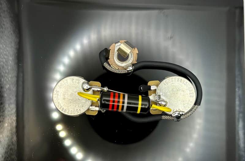 Gibson Les Paul Jr./SG Junior premium wiring harness- 50s style with 0.022uF Bumblebee capacitor image 1