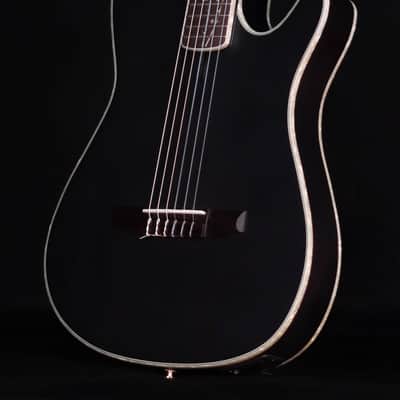 Ibanez TOD10N Tim Henson Nylon Signature Model, Transparent Black Flat image 2
