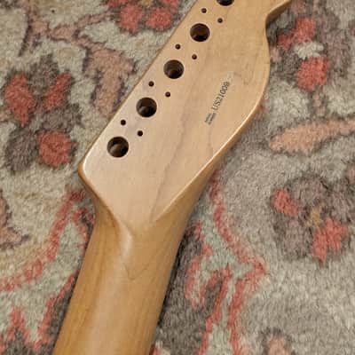 Left handed Fender American Professional ii Telecaster body with mod shop roasted maple neck 2023 electric guitar husk - Miami blue image 14