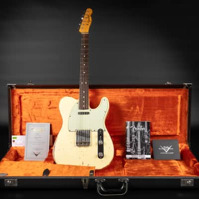Fender Custom Shop '64 Reissue L-Series Telecaster RW Heavy Relic - Vintage White | USA 1964 Josefina Campos Handwound Pickups 3.39kg | CoA OHSC image 1