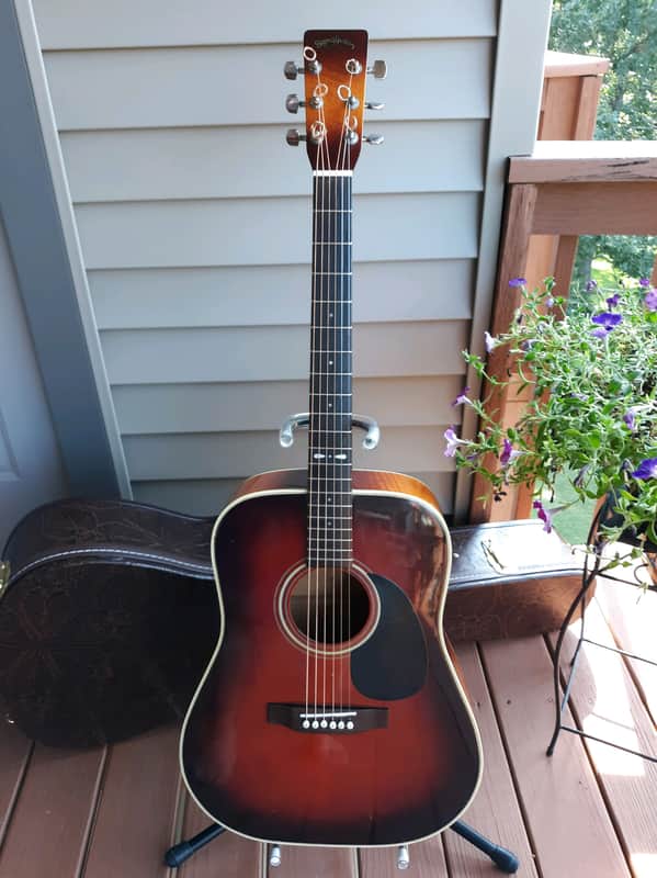 Sigma Guitar by Martin DT-4 Vintage Sunburst 1970's SunBurst image 1