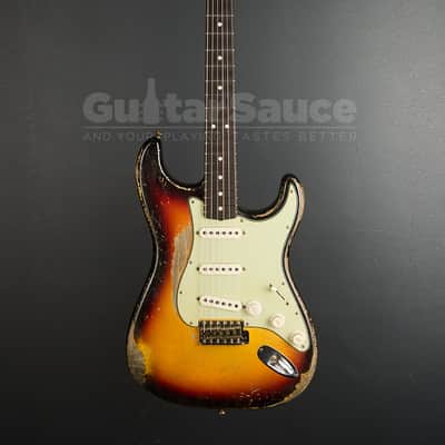 Fender Custom Shop Masterbuilt Greg Fessler 63 Stratocaster Relic  2025 -  3 Tone Sunburst (COD 2143UG) image 1