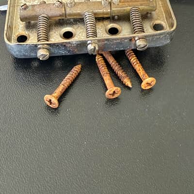 Fender Telecaster bridge - ‘52 relic’d - Silver and brass image 3
