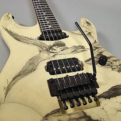 ESP Lynch Screaming Eagle 90s White/ Graphics image 7