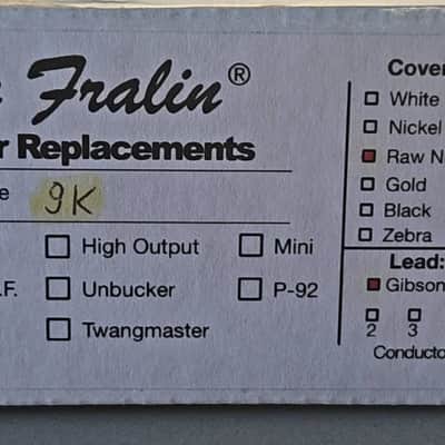 Lindy Fralin Pure P.A.F. 9k Bridge Pickup 2010s - Raw Nickel image 3