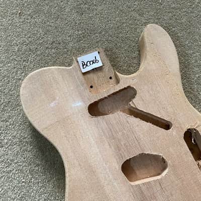Solid Unfinished Basswood Guitar Telecaster Tele Style Body image 4