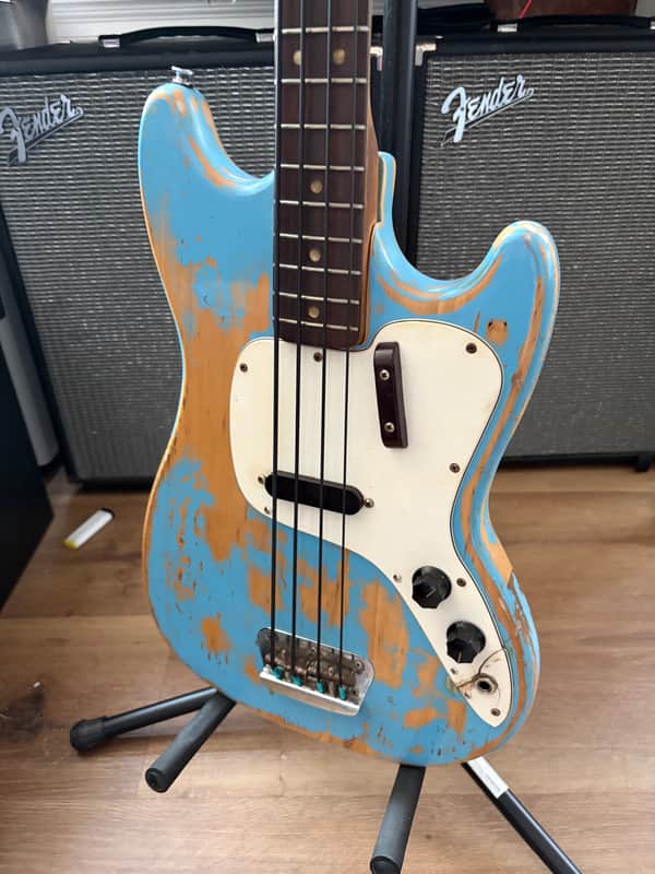 Fender Musicmaster 1972 - Daphne Blue image 1