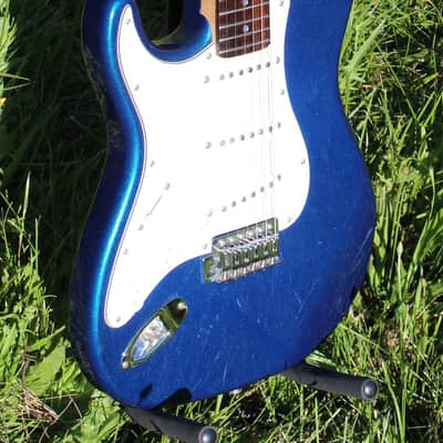 Aria Left Handed STG 2000s - Royal Blue Sparkle image 1