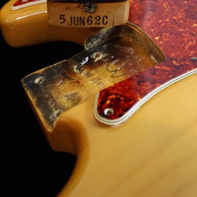 Vintage 1962 Fender Precision Bass - Fretless Conversion - Natural image 22