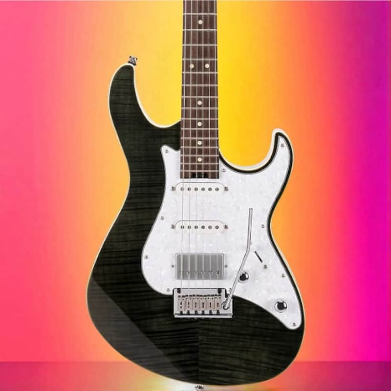 Cort G280 Select Flame Top, Trans Black image 1