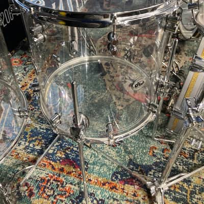 Zak Starkey's The WHO, 2010 Super Bowl Halftime Show, DW-Zildjian Custom Clear Acrylic Complete Drum Set. Authenticated! image 17