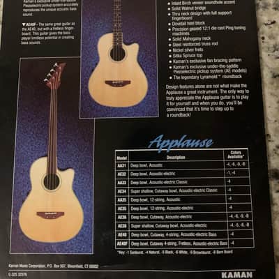 Applause Acoustic Guitar & Bass Brochure 80’s-90’s image 3