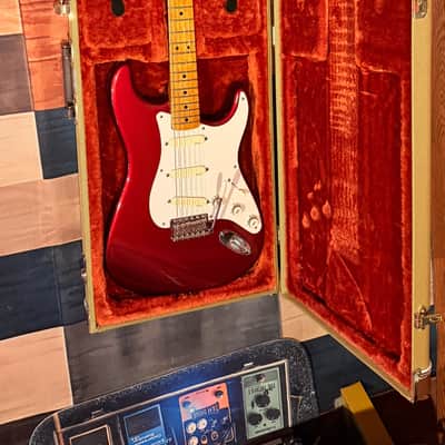 Fender Stratocaster Vintage 57 Reissue 1988 - Candy Apple Red | David Gilmour Red Strat image 8