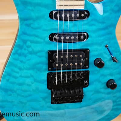 ESP LTD MH-203 QM - See Thru Blue Bild 5