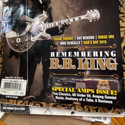 4 vintage Gtr. World BB King Mags. image 3