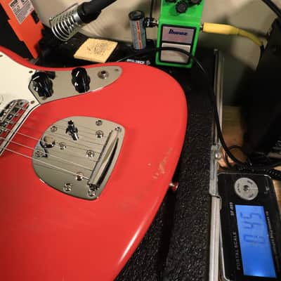 2014 Classic 60s Jaguar Fiesta Red Rosewood Electric Guitar image 18