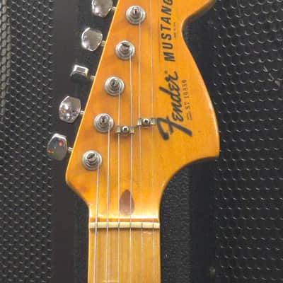 Fender Mustang Natural **1977** w/ Tweed Case image 6