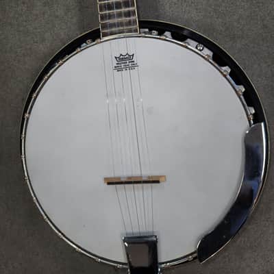 Gremlin LEFTY 5 string banjo w resonator 80's ? - brown image 2